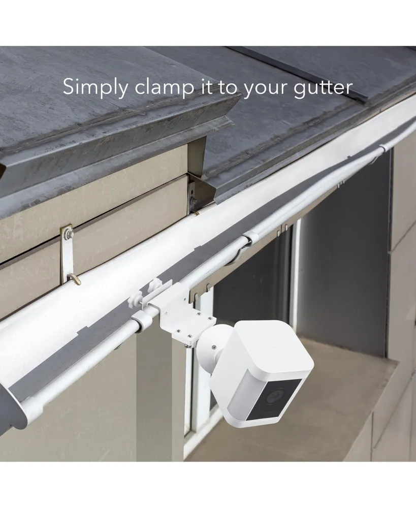 Wasserstein Weatherproof Gutter Mount Compatible with Ring Spotlight Cam Pro and Ring Spotlight Cam Plus