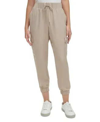 Calvin Klein Jeans Women's Pull-On Cargo Ankle Joggers