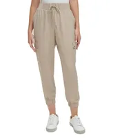 Calvin Klein Jeans Women's Pull-On Cargo Ankle Joggers