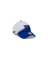 Men's New Era White, Royal York Giants 2023 Nfl Sideline 39THIRTY Flex Hat