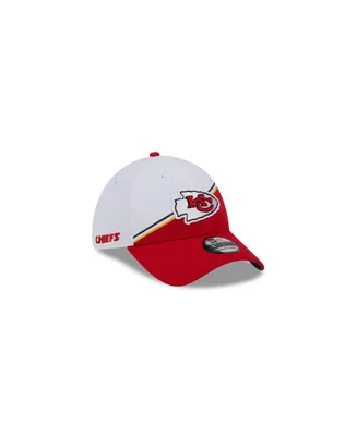 Men's New Era White, Red Kansas City Chiefs 2023 Sideline 39THIRTY Flex Hat