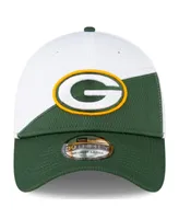 Men's New Era White, Green Bay Packers 2023 Nfl Sideline 39THIRTY Flex Hat