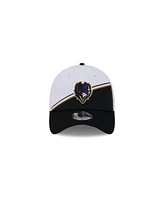 Men's New Era White, Black Baltimore Ravens 2023 Sideline 39THIRTY Flex Hat