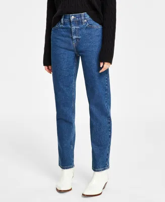 Calvin Klein Jeans Women's High-Rise Straight-Leg Jeans
