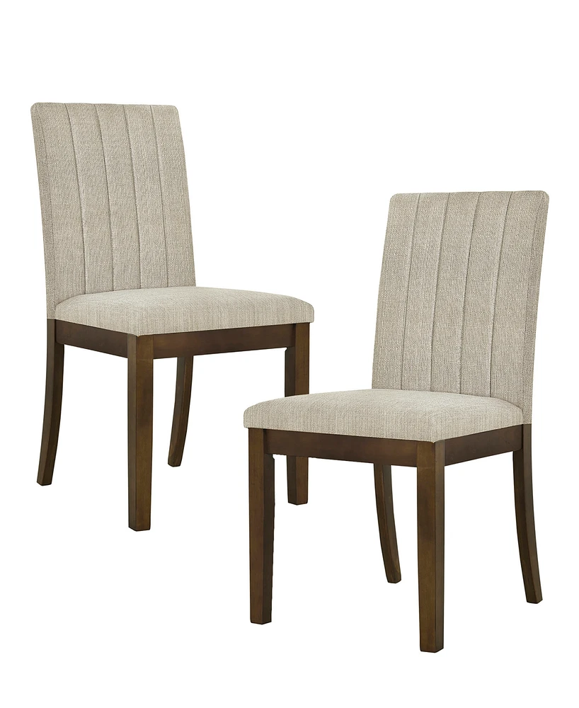 510 Design Everly 19.5" 2 Piece Upholstered Channel-back Dining Chair