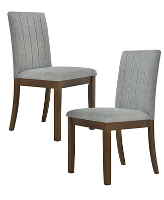 510 Design Everly 19.5" 2 Piece Upholstered Channel-back Dining Chair