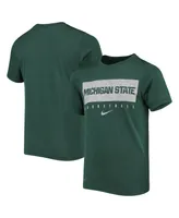 Big Boys Nike Green Michigan State Spartans Legend Basketball Practice Performance T-shirt