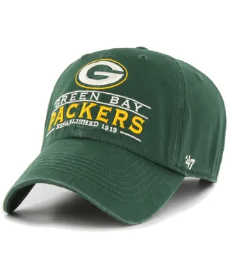 Men's '47 Brand Green Green Bay Packers Vernon Clean Up Adjustable Hat