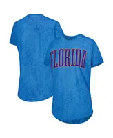 Women's Pressbox Royal Florida Gators Southlawn Sun-Washed T-shirt