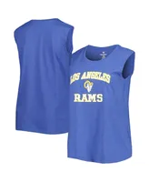 Women's Fanatics Royal Los Angeles Rams Plus Tank Top