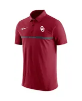 Men's Nike Crimson Oklahoma Sooners 2023 Coaches Performance Polo Shirt