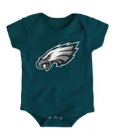 Newborn Boys and Girls Midnight Green Philadelphia Eagles Team Logo Bodysuit