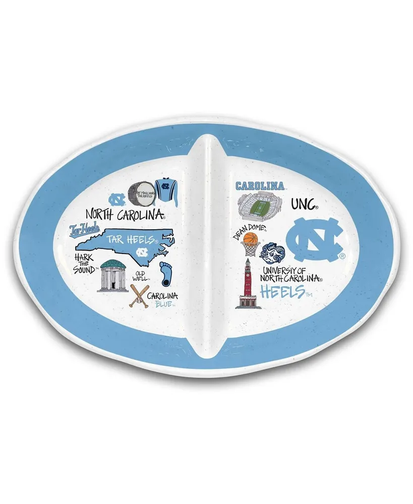 Magnolia Lane North Carolina Tar Heels Two-Section Melamine Platter