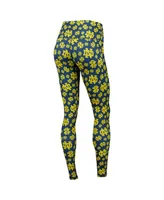 Women's ZooZatz Navy Notre Dame Fighting Irish Team Stacked Mascot Leggings