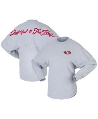 Women's Heather Gray San Francisco 49ers Faithful To The Bay T-shirt