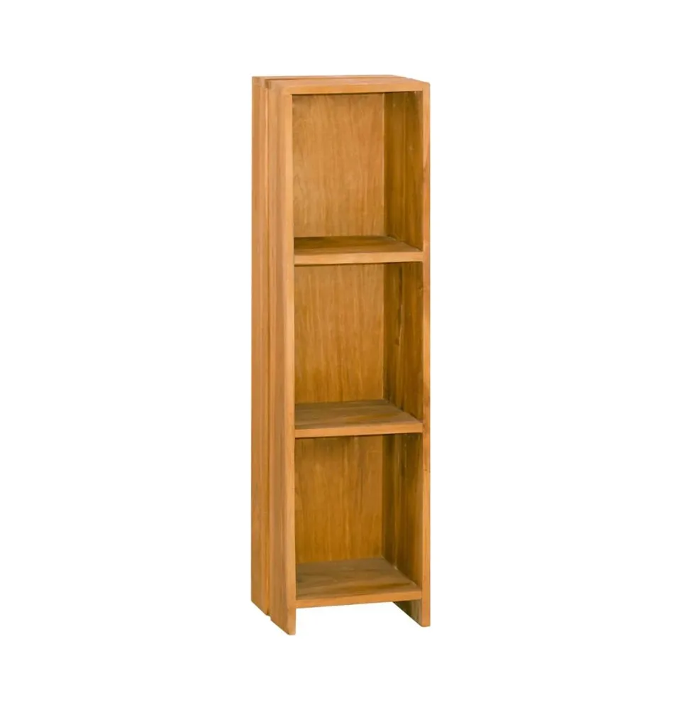 vidaXL Bookshelf 11.8"x11.8"x43.3" Solid Wood Teak