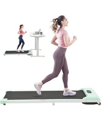 Simplie Fun 2 In 1 Under Desk Electric Treadmill 2.5HP, With Tooth App And Speaker, Remote Control