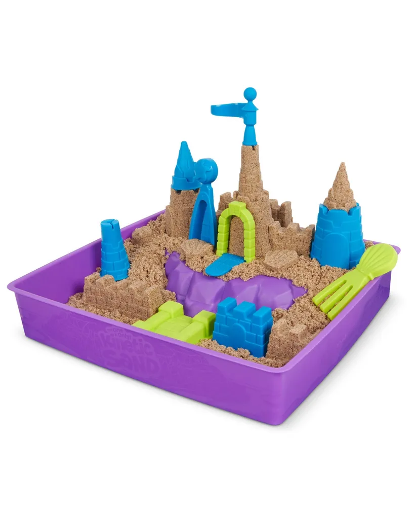 Kinetic Sand, Deluxe Beach Castle Playset with 2.5Lbs of Beach Sand, includes Molds and Tools, Sensory Toys for Kids Ages 5 Plus - Multi
