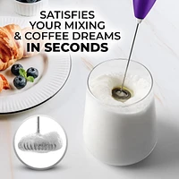 Powerful Milk Frother for Coffee with Upgraded Titanium Motor