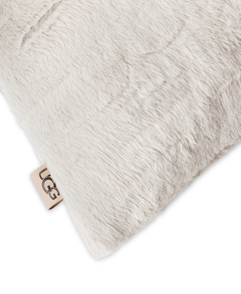 Ugg Valor Textured Faux Fur Decorative Pillow, 20" x