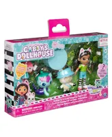 Gabby's Dollhouse Dreamworks, Campfire Gift Pack with Gabby Girl, Pandy Paws, Baby Box Mercat Toy Figures - Multi
