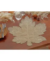 Elrene Metallic Leaf Die Cut Placemat