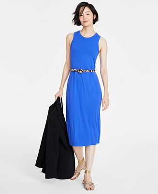 On 34th Women's Rib-Knit Midi Tank Dress