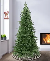 National Tree Company 6 ft. Feel-Real Duxbury Light Green Mixed Hinged Tree