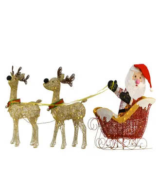 National Tree Company Santa and Reindeer Assortment with Led Lights