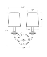 Regina Andrew Fisher Double Sconce Lamp