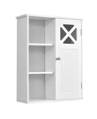 Wall-Mounted Cabinet Bathroom Storage 3-Tier Shelf Multipurpose Organizer