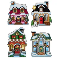 Winter Houses 112CS Counted Cross-Stitch Kit - Assorted Pre