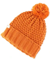 Sun + Stone Men's Textured-Knit Cuffed Pom-Pom Beanies, Created for Macy's