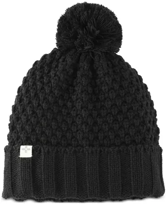 Sun + Stone Men's Textured-Knit Cuffed Pom-Pom Beanies, Created for Macy's