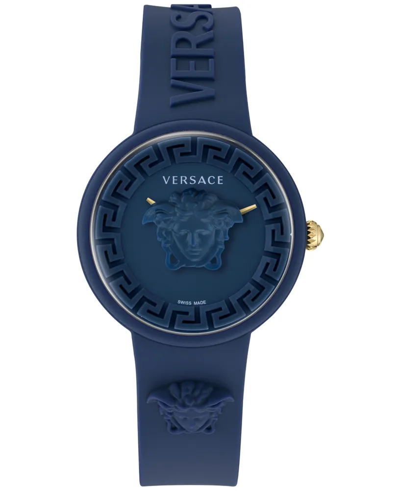 Versace Women's Swiss Medusa Pop Silicone Strap Watch 39mm Set