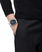 Versace Men's Swiss Chronograph Greca Extreme Stainless Steel Bracelet Watch 45mm