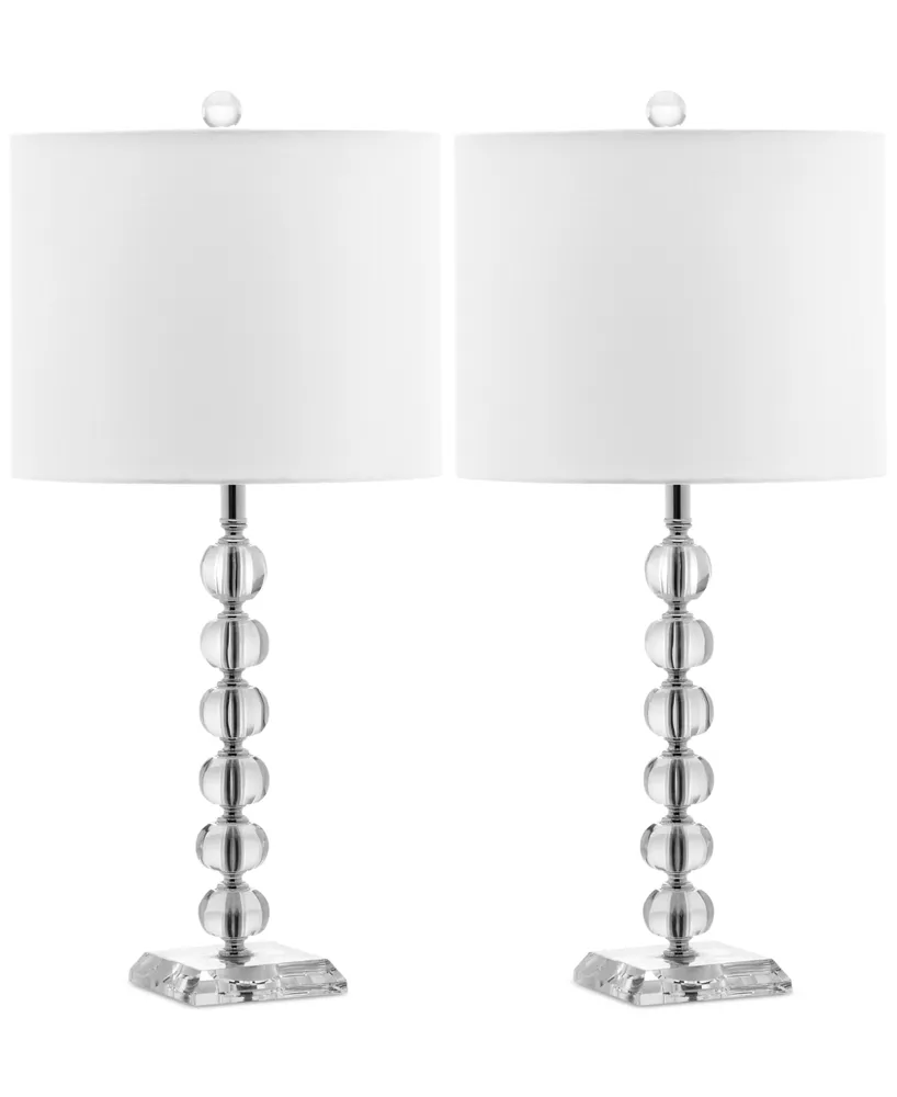Safavieh Set of 2 Victoria Crystal Ball Lamps