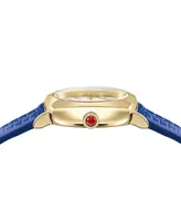 Salvatore Ferragamo Women's Swiss Blue Leather Strap Watch 23mm