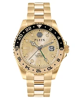 Philipp Plein Men's Gmt-i Challenger Gold-Tone Stainless Steel Bracelet Watch 44mm
