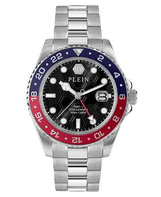 Philipp Plein Men's Gmt-i Challenger Stainless Steel Bracelet Watch 44mm