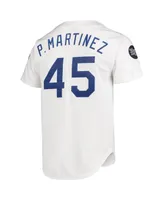 Men's Mitchell & Ness Pedro Martinez White Los Angeles Dodgers 1993 Cooperstown Collection Home Authentic Jersey