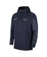 Men's Nike Navy Penn State Nittany Lions 2023 Sideline Player Quarter-Zip Hoodie Jacket