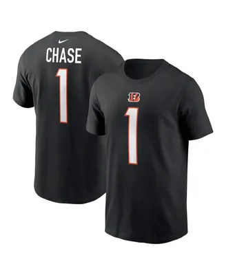 Men's Nike Ja'Marr Chase Cincinnati Bengals Player Name and Number T-shirt