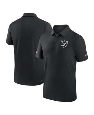 Men's Nike Black Las Vegas Raiders Sideline Coaches Performance Polo Shirt