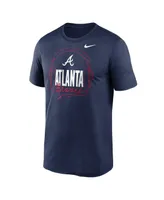 Men's Nike Navy Atlanta Braves Headphones Hometown Legend Performance T-shirt