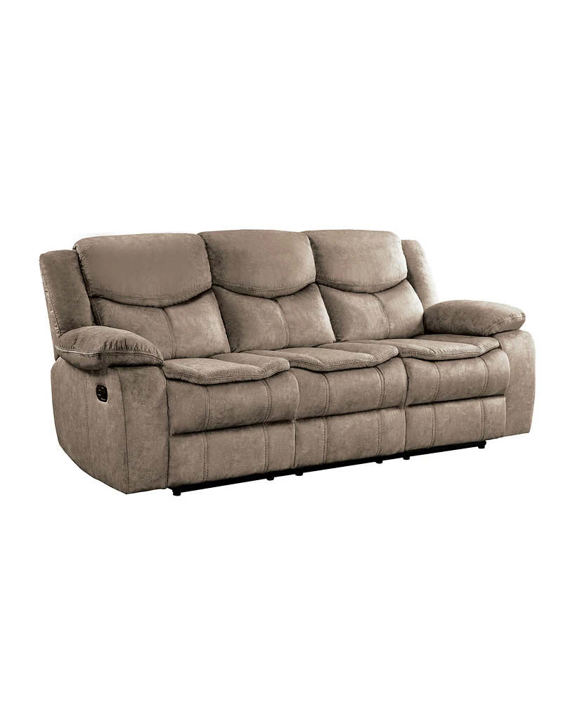 White Label Veloce 88" Double Glider Reclining Sofa