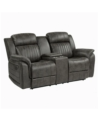 White Label Lola 74" Double Reclining Loveseat