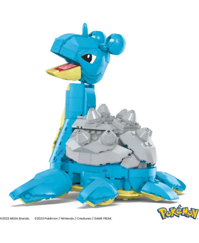 Mega Pokemon Lapras Building Toy Kit with Action Figure (527 Pieces) for Kids - Multi