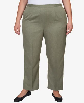 Alfred Dunner Plus Size Chelsea Market Classic Fit Pull On Short Length Pants