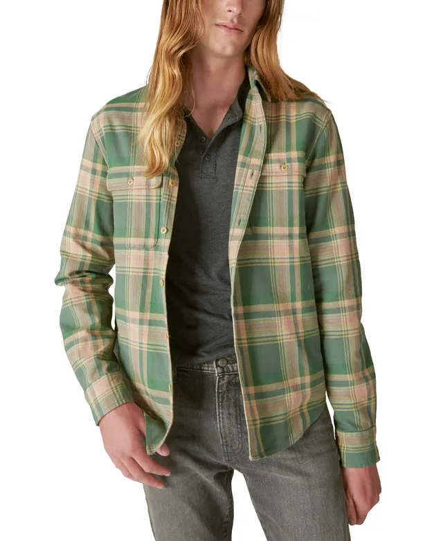 Lucky Brand Men's Plaid Work Wear Cloud Soft Long Sleeve Flannel Shirt -  Macy's